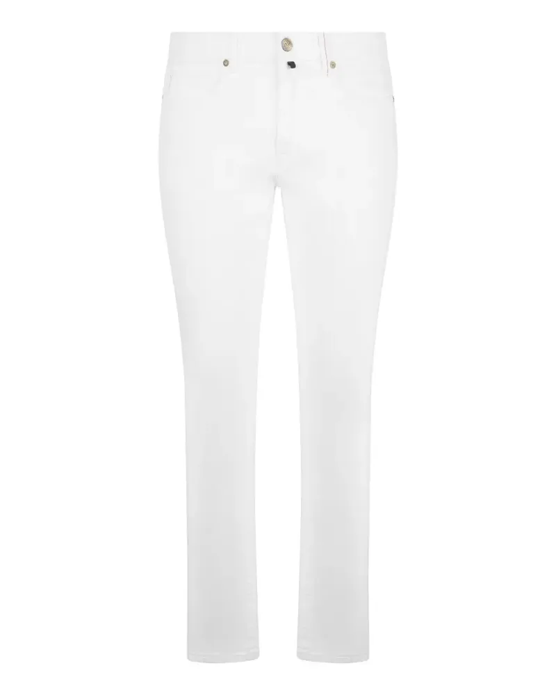 Slowear logo-patch slim-cut jeans - Weiß Weiß