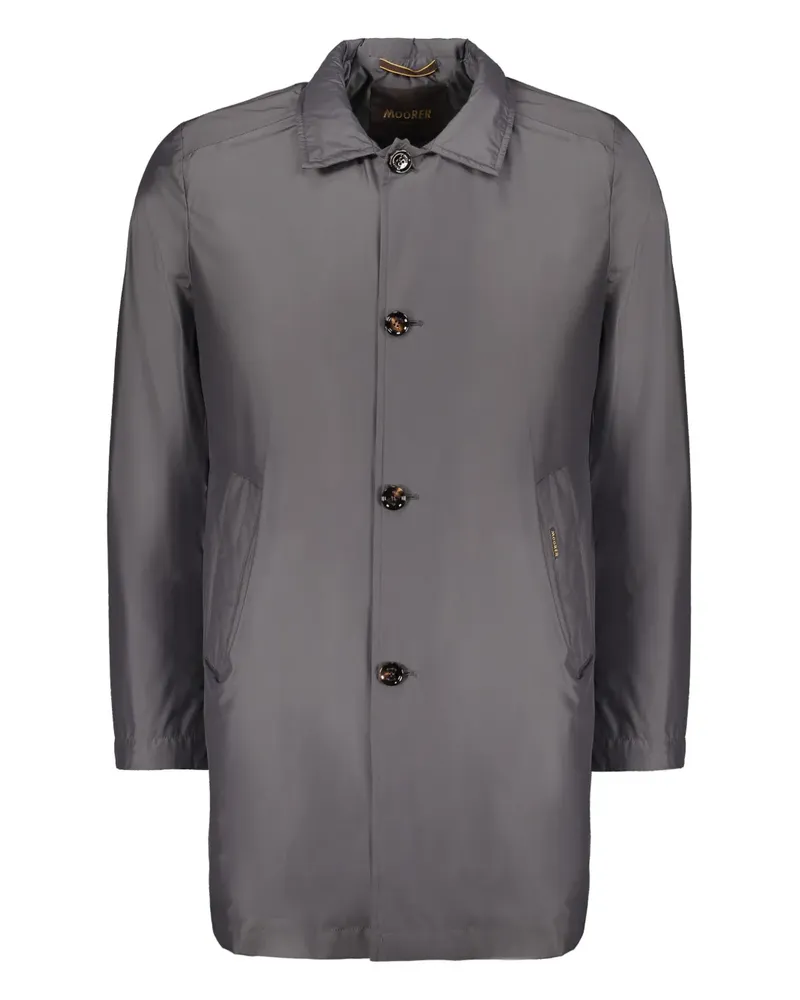 MOORER Hektor button-fastening coat - Grau Grau