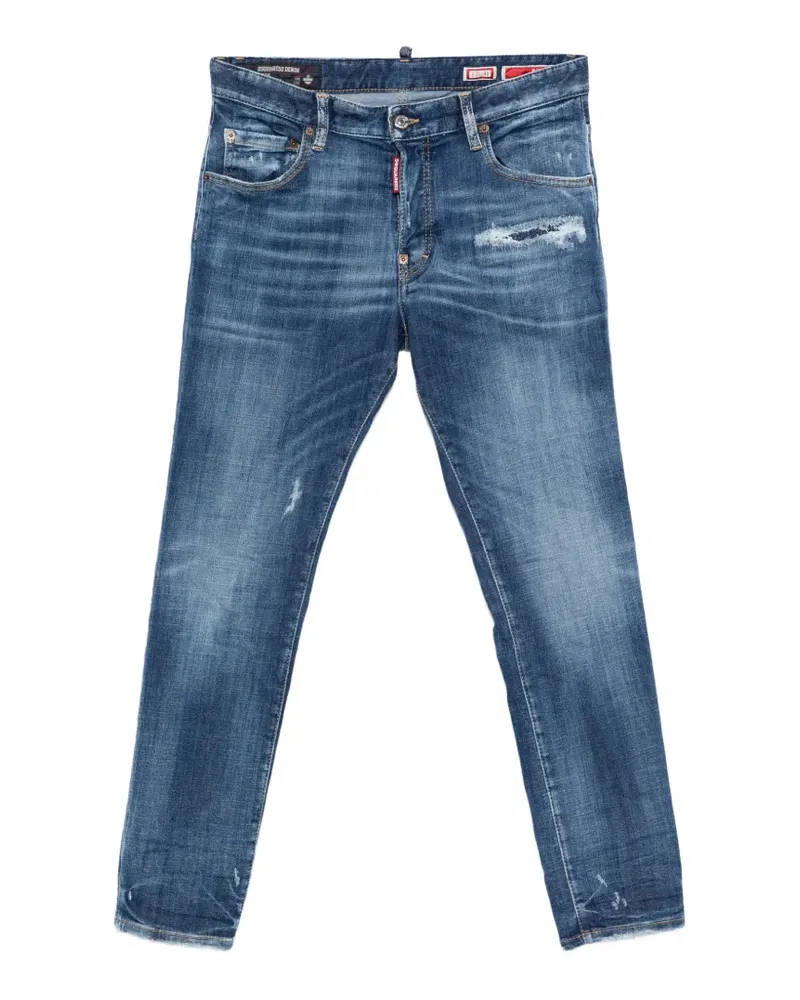 Dsquared2 Jeans mit Knopfverschluss - Blau Blau