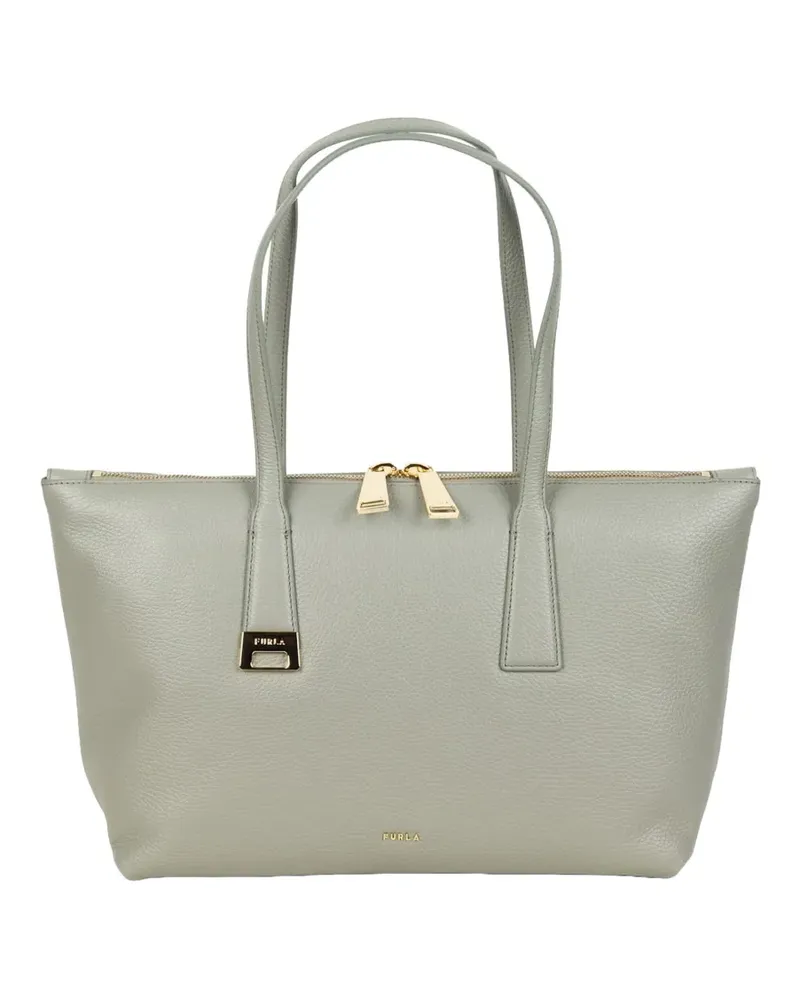 Furla grainy-leather tote bag - Grau Grau