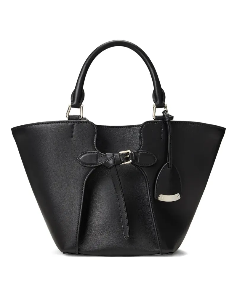 Ralph Lauren Mini Ralph Tote Bag aus Kalbsleder - Schwarz Schwarz