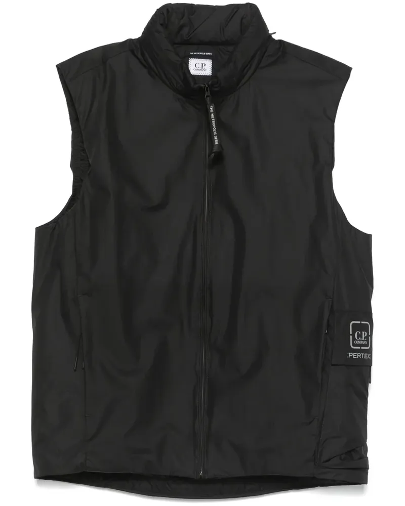 C.P. Company Gefütterte Weste - Schwarz Schwarz