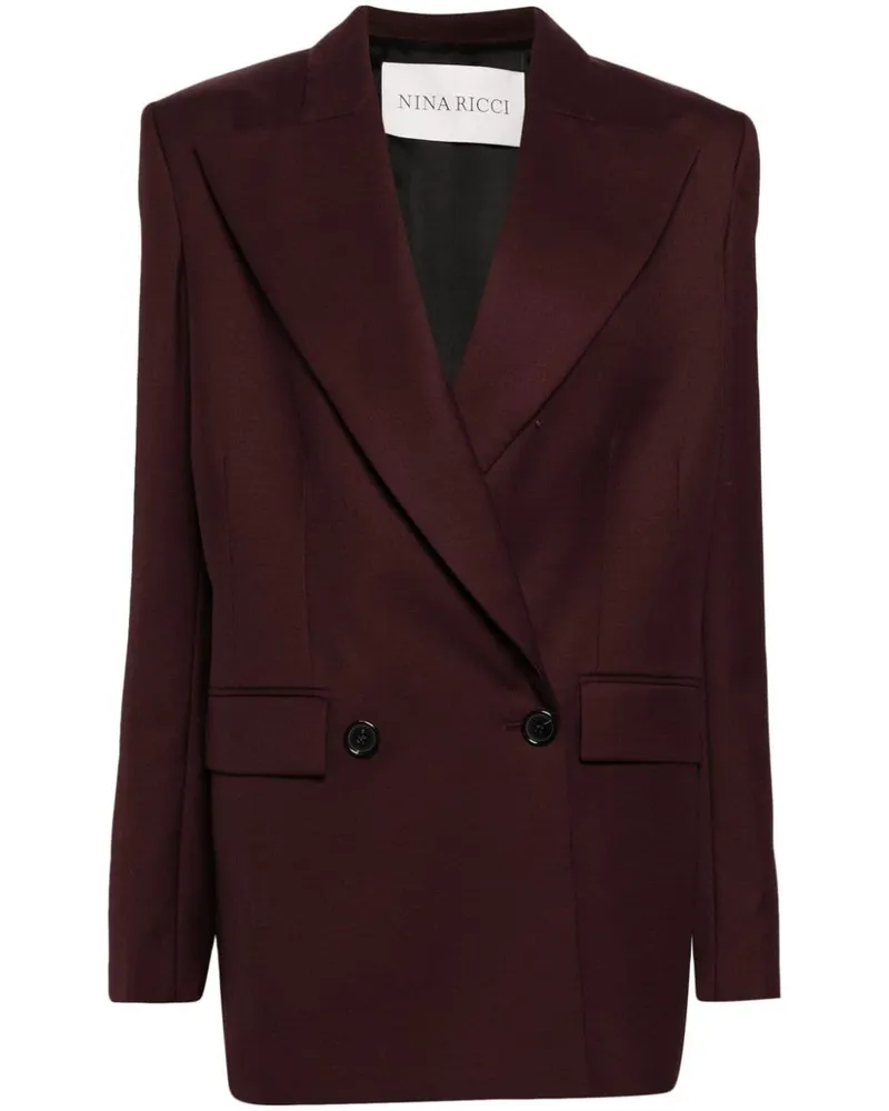 Nina Ricci Blazer aus Gabardine - Rot Rot