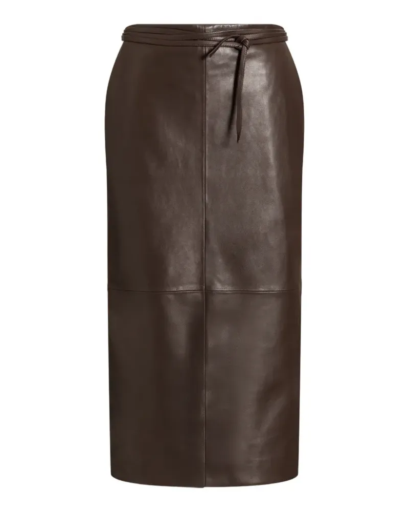 Alberta Ferretti Rock mit Schleifenverschluss - Braun Braun