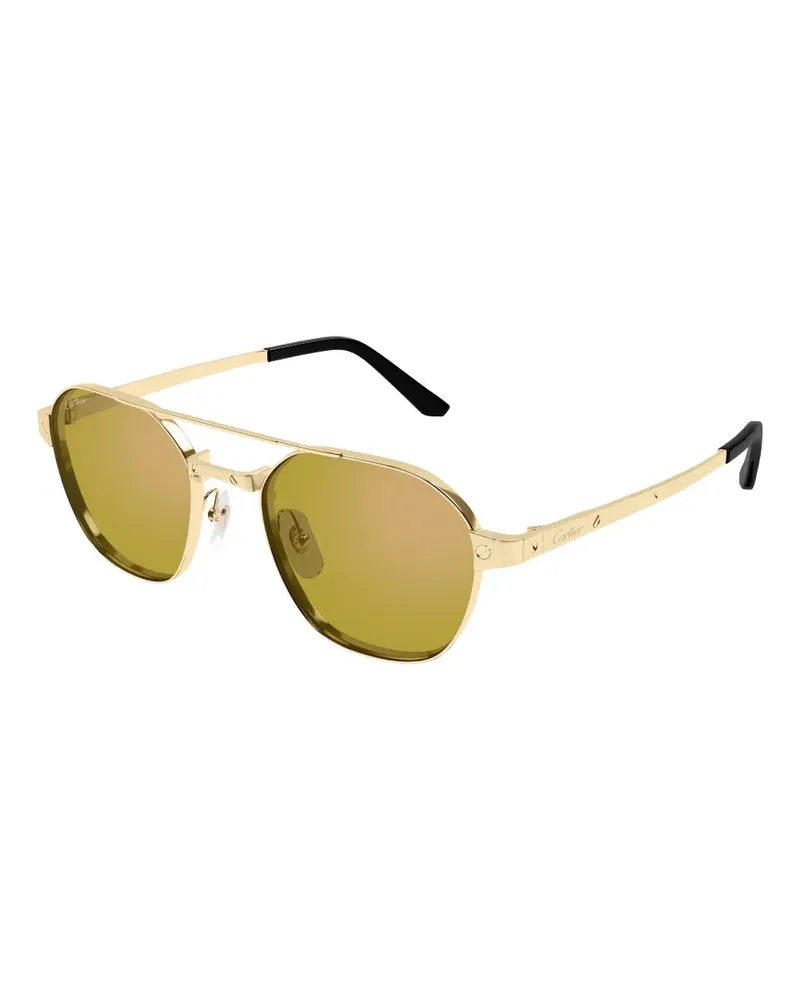 Cartier Eckige Pilotenbrille - Gold Gold