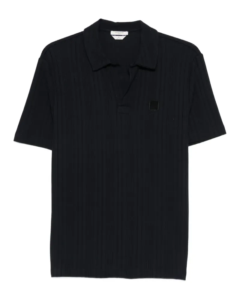 Jacob Cohën Geripptes Poloshirt - Blau Blau