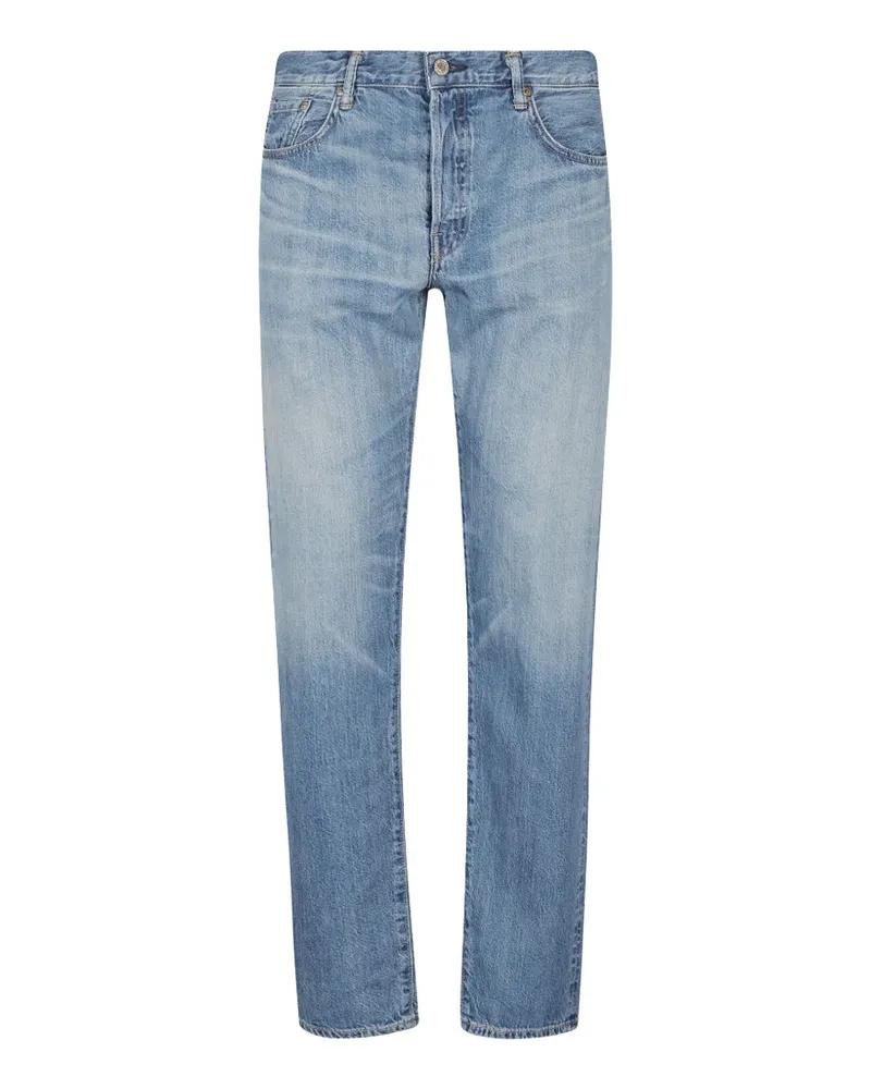 Edwin Jeans faded-effect straight-leg jeans - Blau Blau