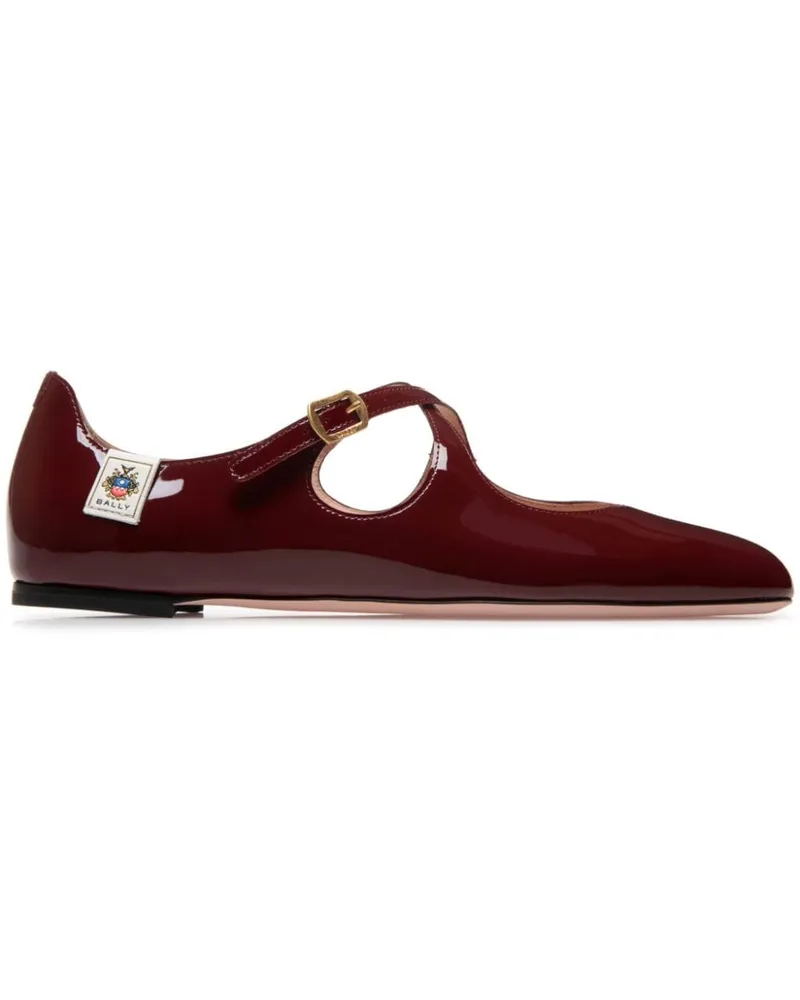 Bally Ballerinas aus Lackleder - Rot Rot