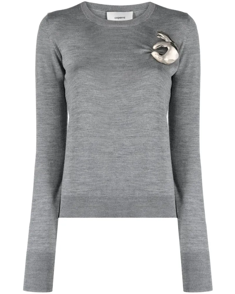 COPERNI Pullover mit Logo - Grau Grau