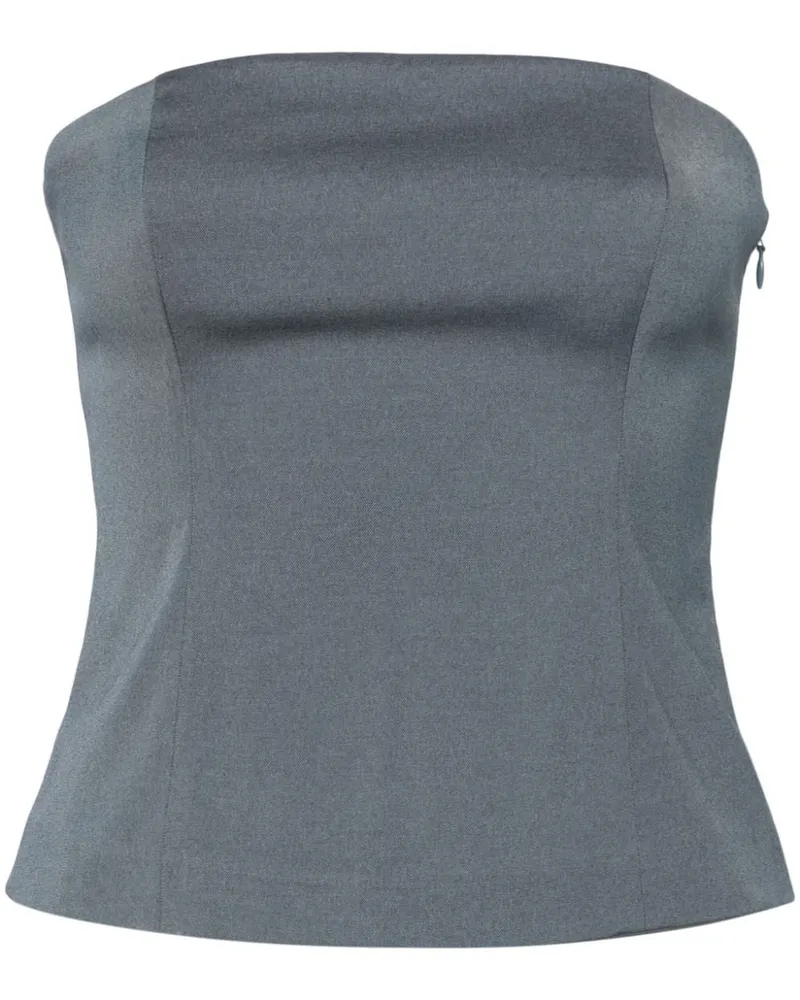 Samsøe & Samsøe Gesmoktes Bandeau-Top - Grau Grau