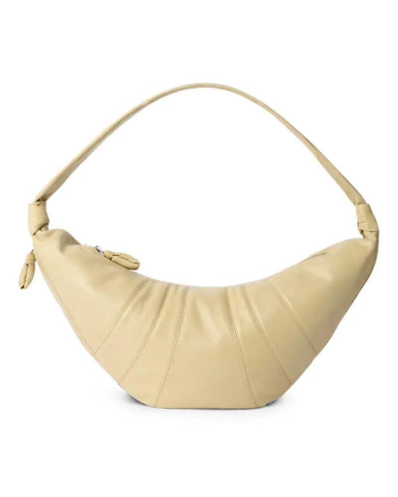 Christophe Lemaire large Croissant bag in leather - Gelb Gelb