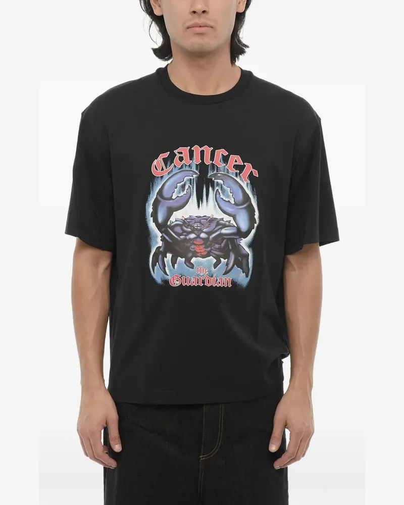 Neil Barrett T-Shirt mit Logo-Print - Schwarz Schwarz