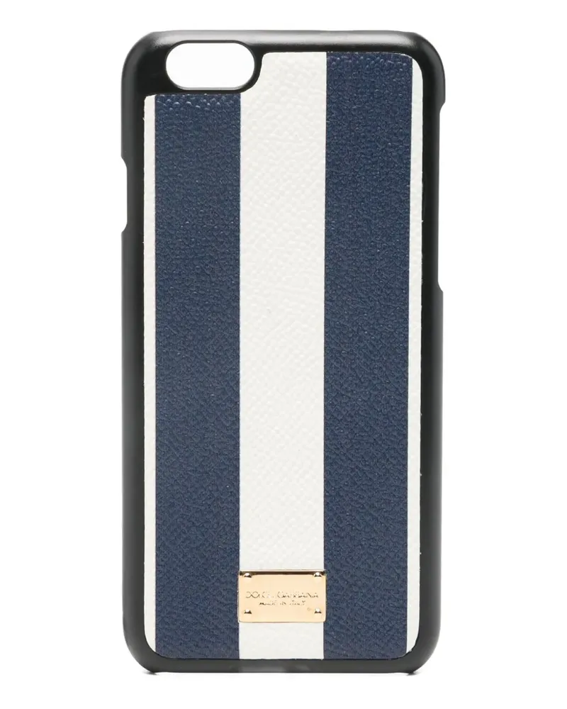 Dolce & Gabbana striped iPhone 6 case - Blau Blau