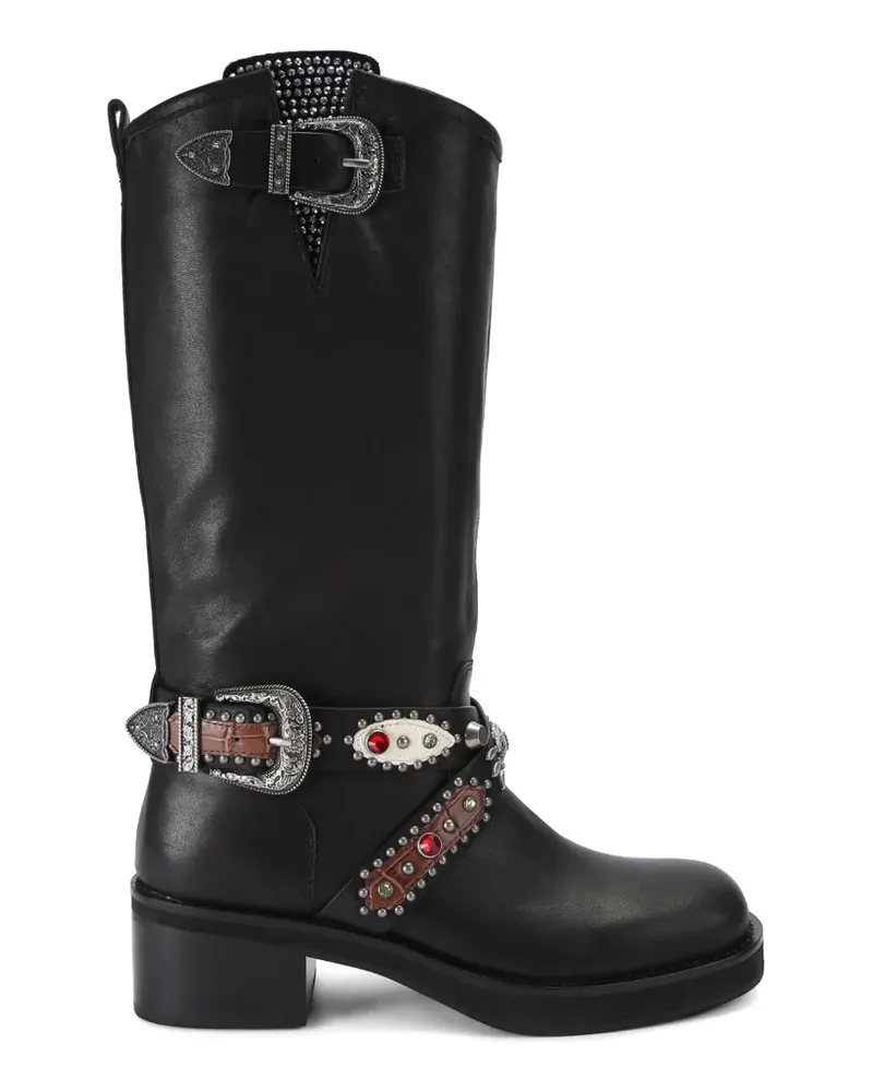 Kurt Geiger Western studded biker boots - Schwarz Schwarz