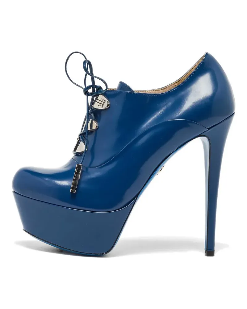 Loriblu platform lace-up ankle boots - Blau Blau