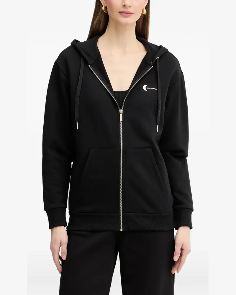 Armani Exchange Kapuzenjacke mit Reißverschluss - Schwarz Schwarz