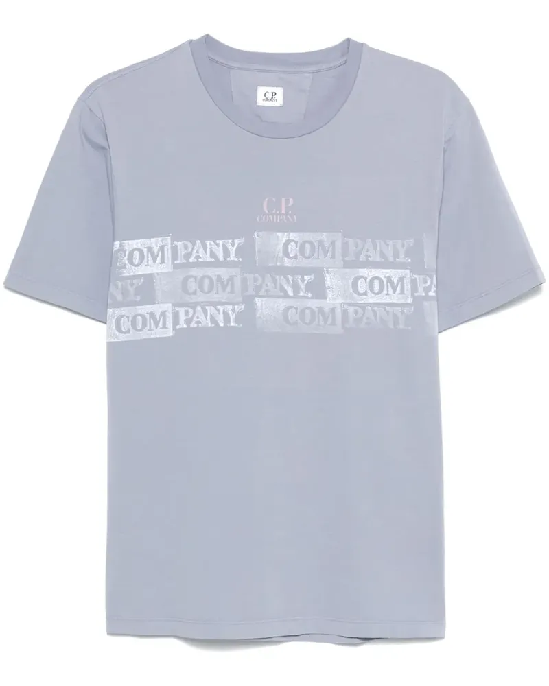 C.P. Company T-Shirt mit Logo-Print - Blau Blau