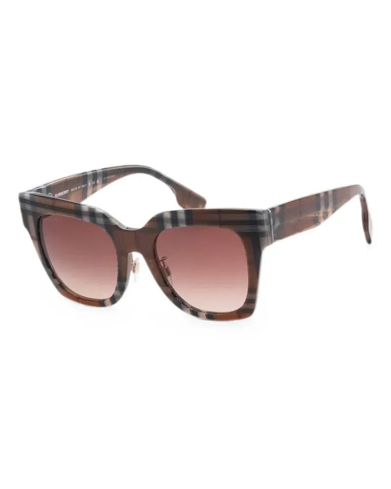 Burberry Vintage Check square-frame sunglasses - Braun Braun
