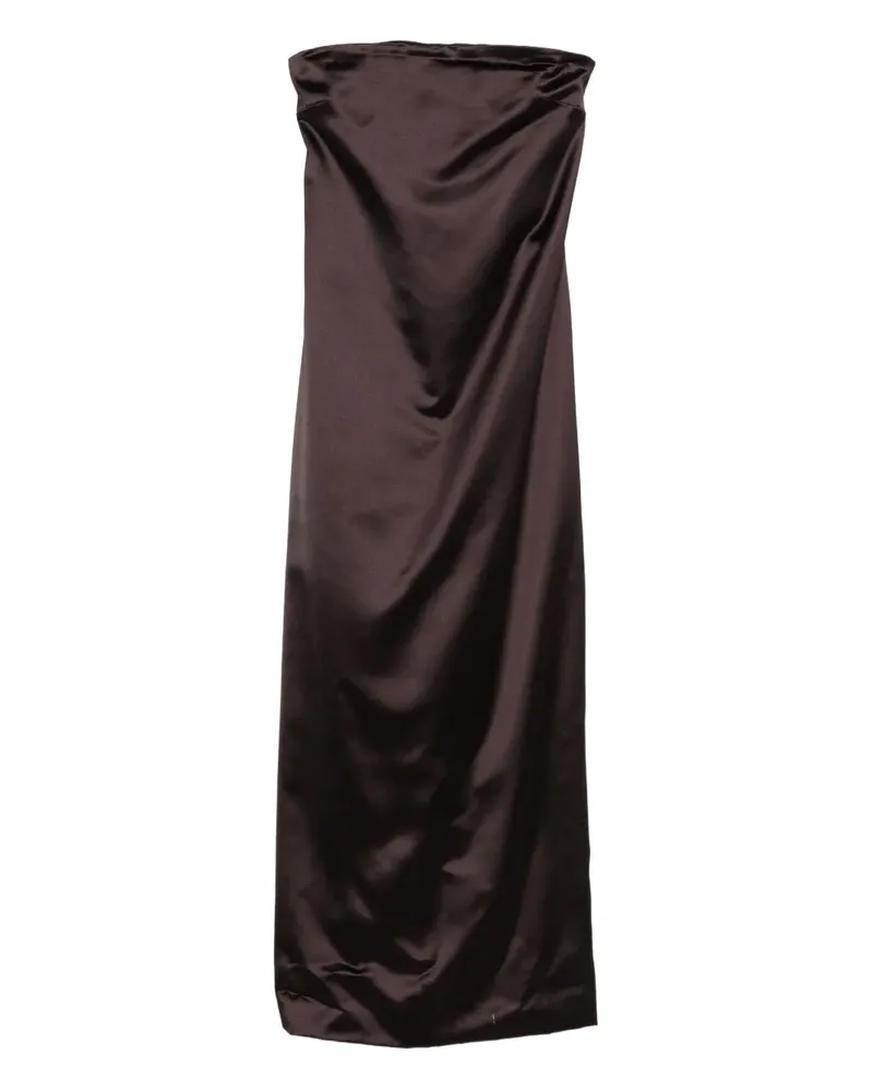 The Row Schulterfreies Maxikleid - Braun Braun