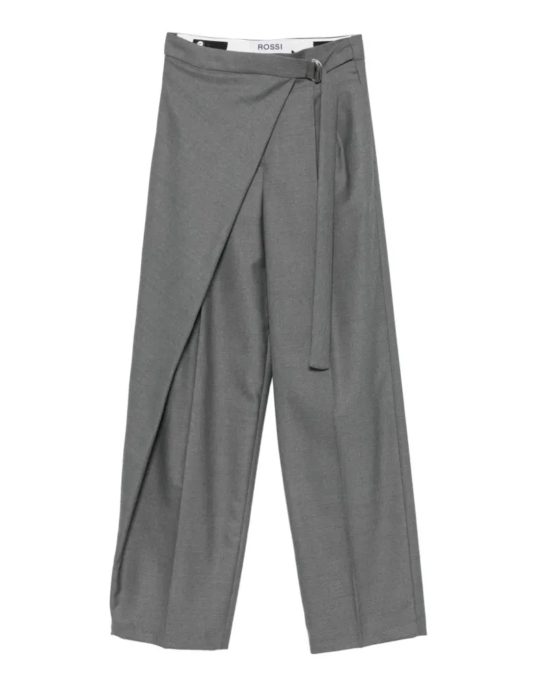 Rossi Ilon wrap-style trousers - Grau Grau