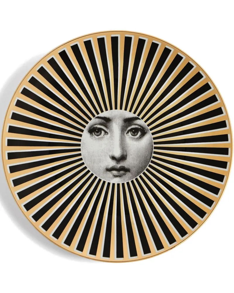 Fornasetti Tema e Variazioni N.247 Dekorplatte 26cm Gold