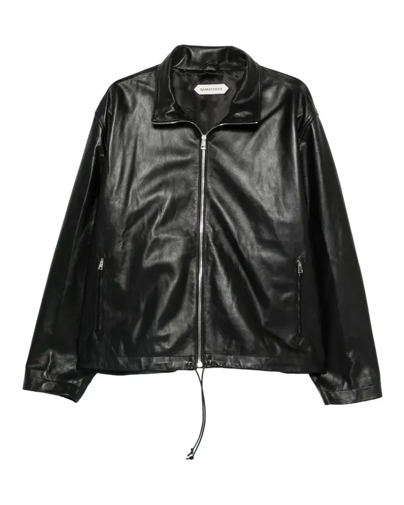 Namacheko Cariddi leather jacket - Schwarz Schwarz