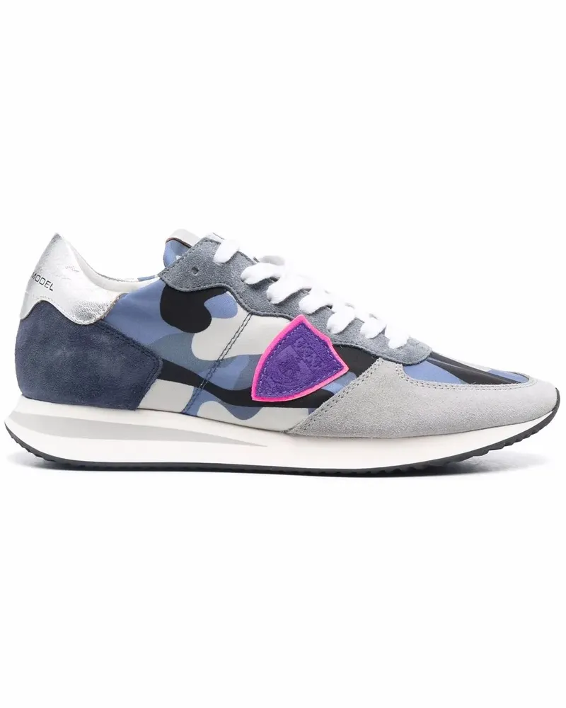 Philippe Model TRPX Sneakers mit Camouflage-Print - Blau Blau