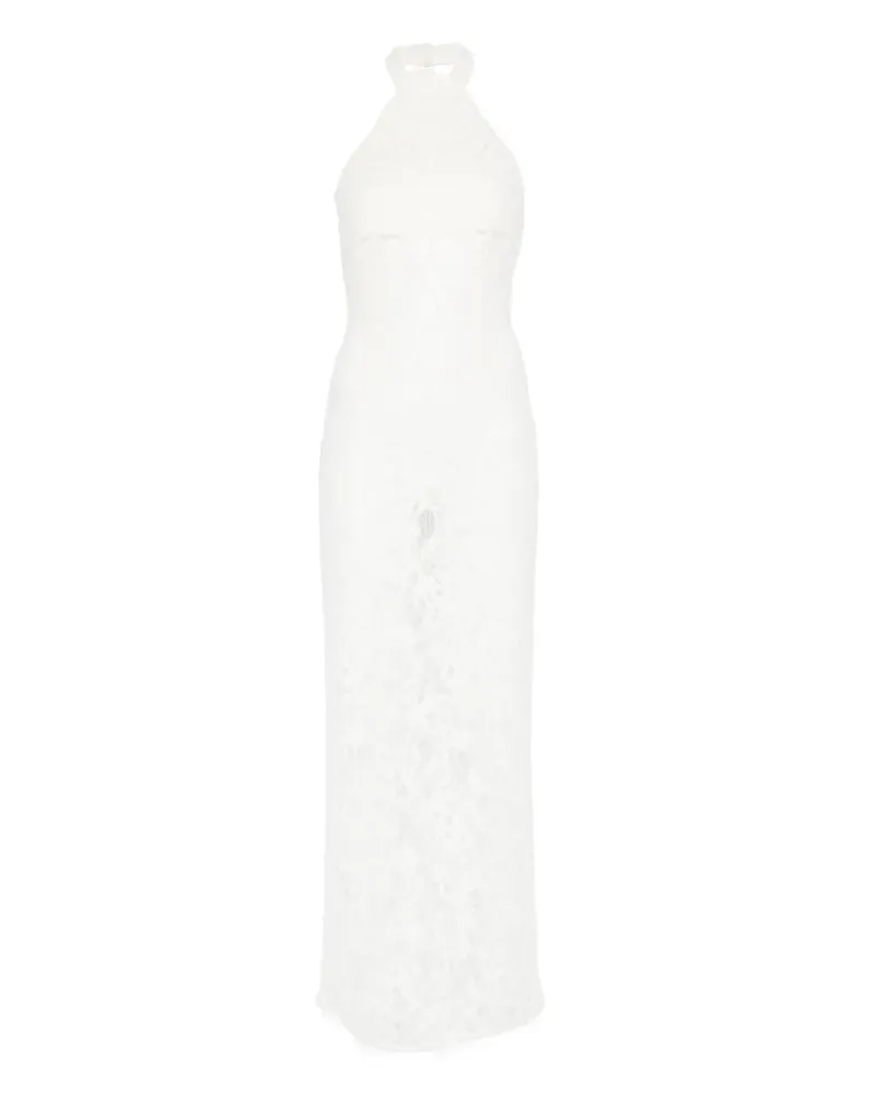 MANURÍ Cherie Maxikleid aus Spitze - Weiß Weiß
