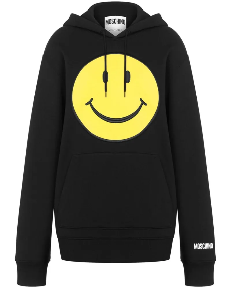 Moschino Smiley Hoodie - Schwarz Schwarz