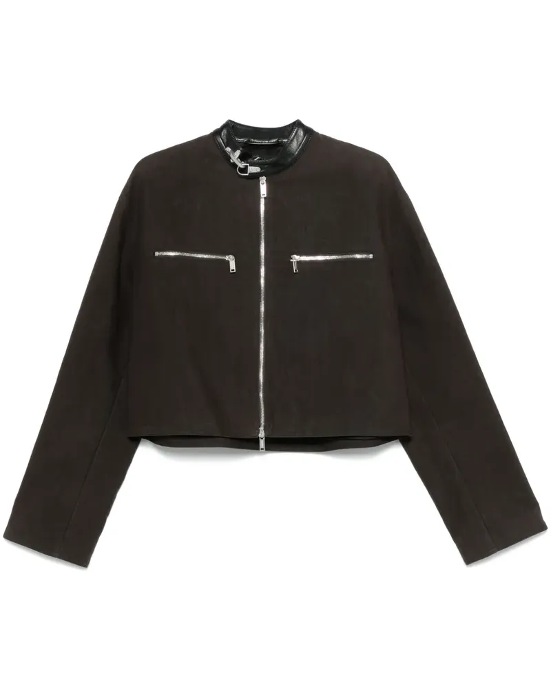 Nanushka Jacke aus Canvas - Braun Braun