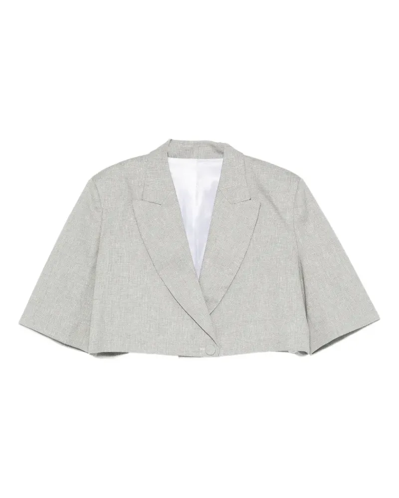 PT TORINO cropped short-sleeve jacket - Grau Grau