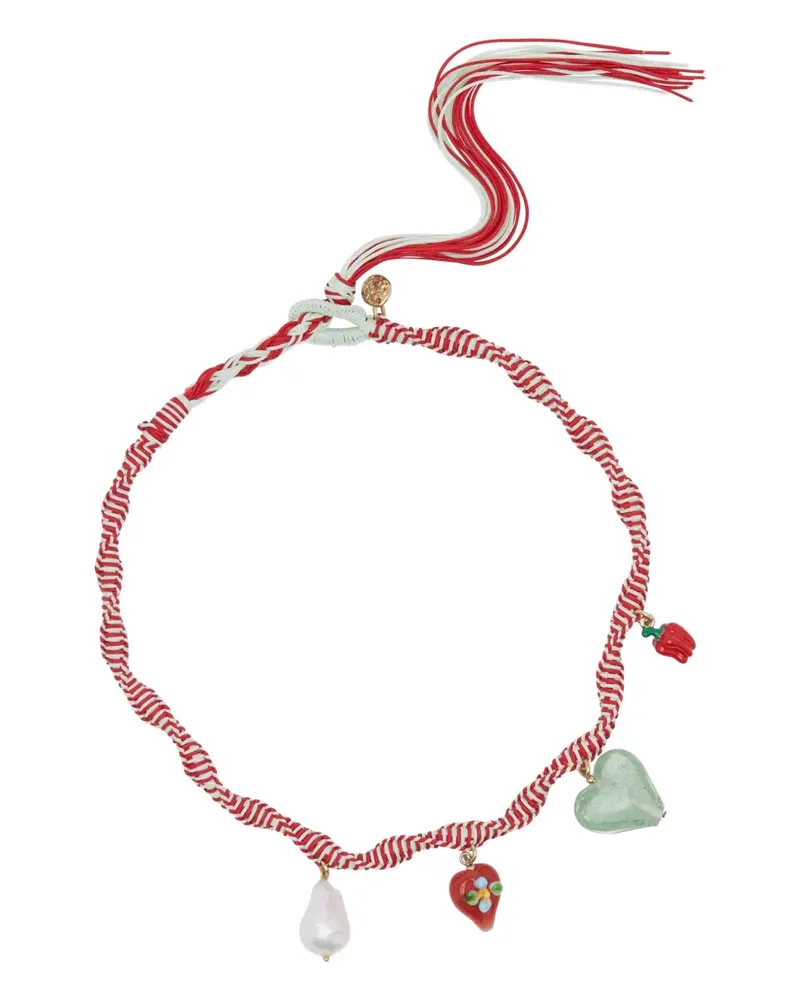ALEMAIS heart charm bijoux necklace - Rot Rot
