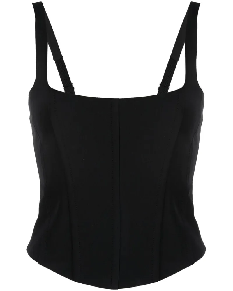 Patrizia Pepe Bustier-Top - Schwarz Schwarz