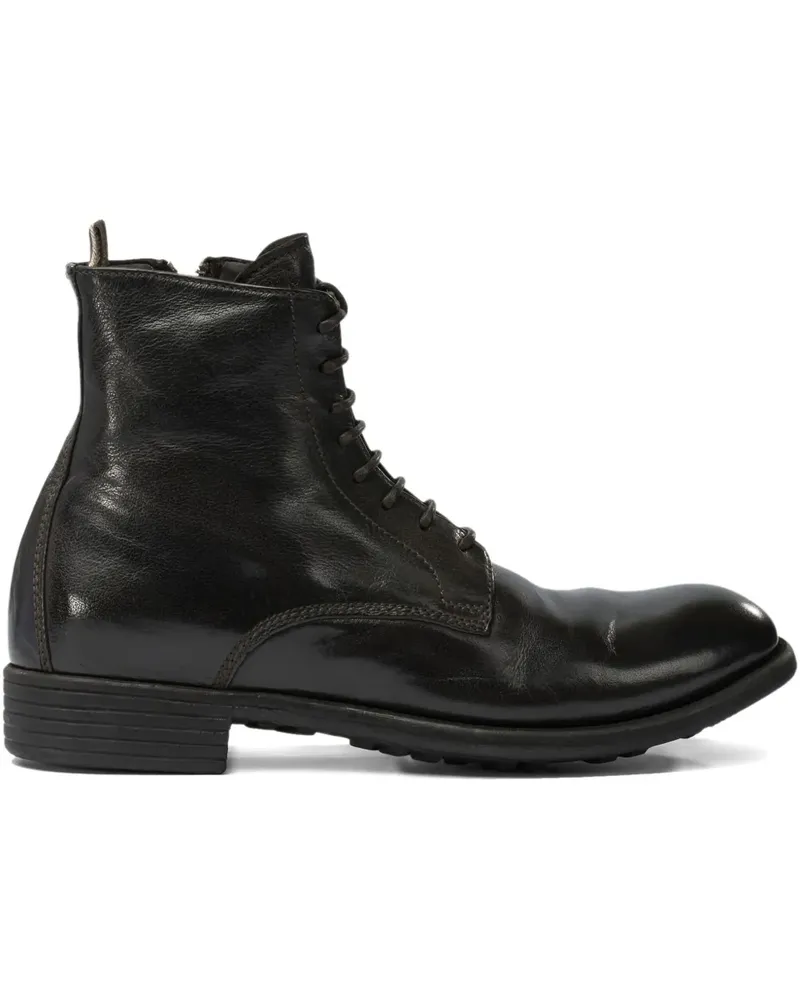 Officine Creative Italia leather ankle boots - Schwarz Schwarz