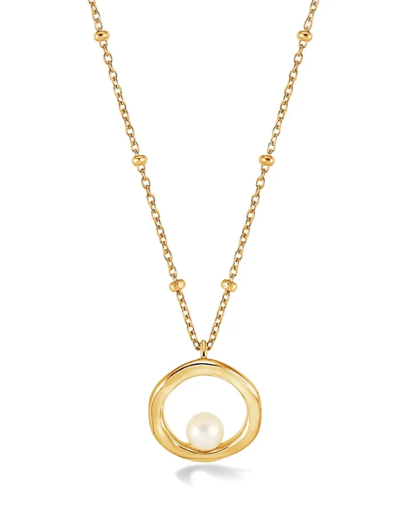 Dower & Hall Waterfall Halskette mit Anhänger - Gold Gold