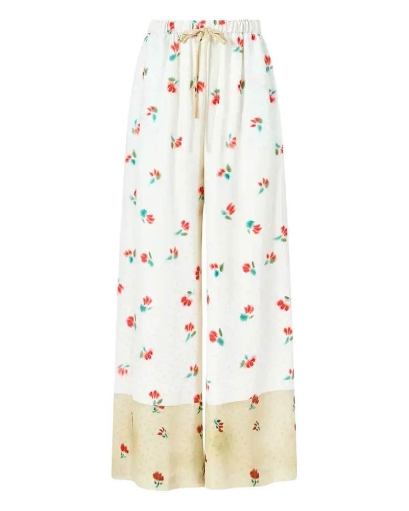 Rosie Assoulin Hose aus Seide - Weiß Weiß