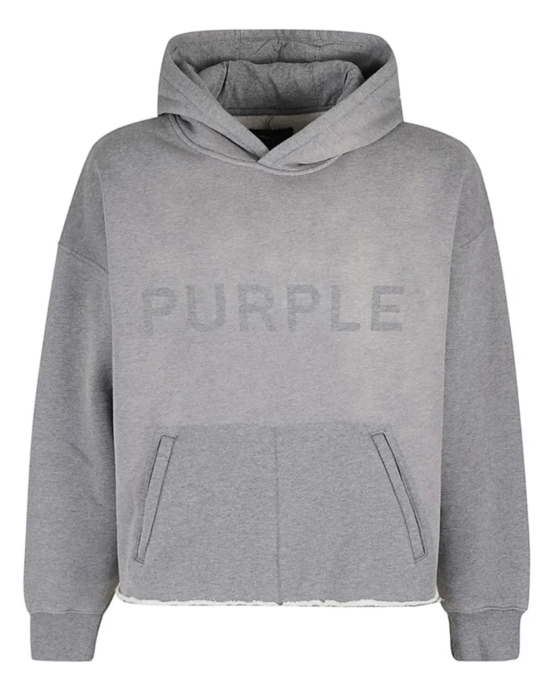 PURPLE BRAND Hoodie mit Logo - Grau Grau