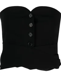 Philosophy Di Lorenzo Serafini Schulterfreies Cropped-Top Schwarz