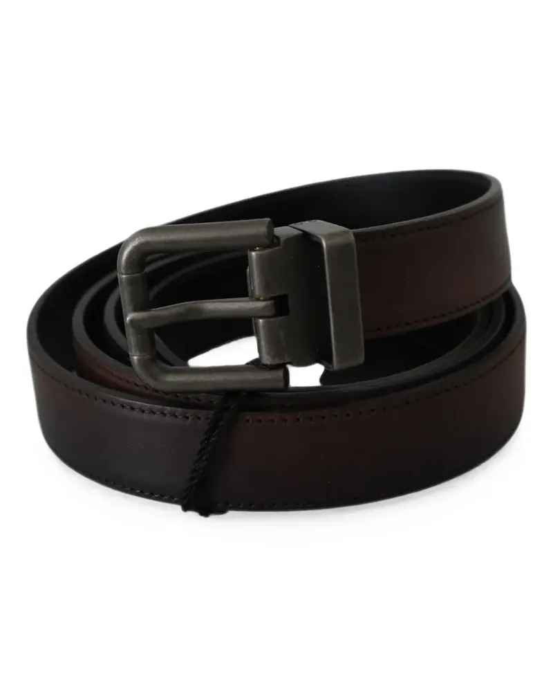 Dolce & Gabbana Wendbarer Ledergürtel - Braun Braun