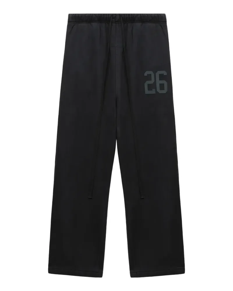 Fear of God button-detail track pants - Schwarz Schwarz