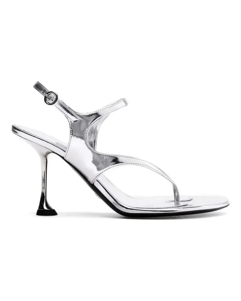 Proenza Schouler leather heeled sandals - Silber Silber