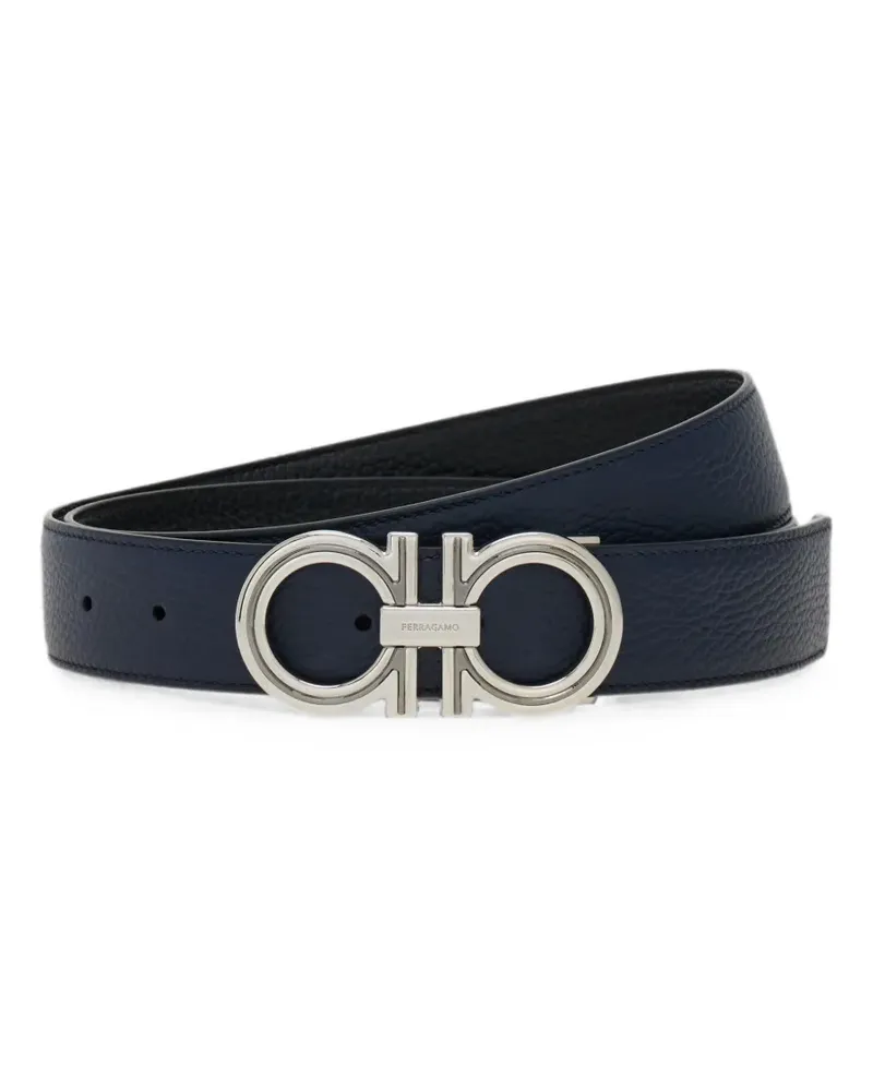 Ferragamo reversible and adjustable Gancini belt - Blau Blau