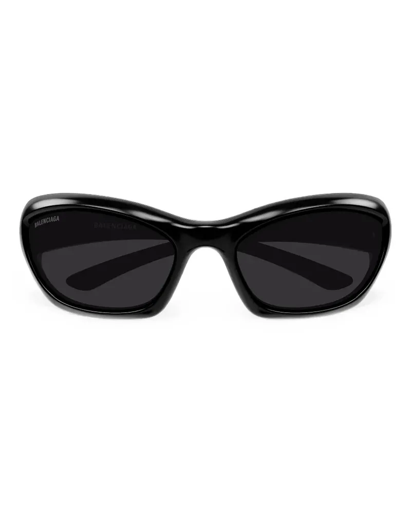 Balenciaga Sonnenbrille mit eckigem Gestell - Schwarz Schwarz