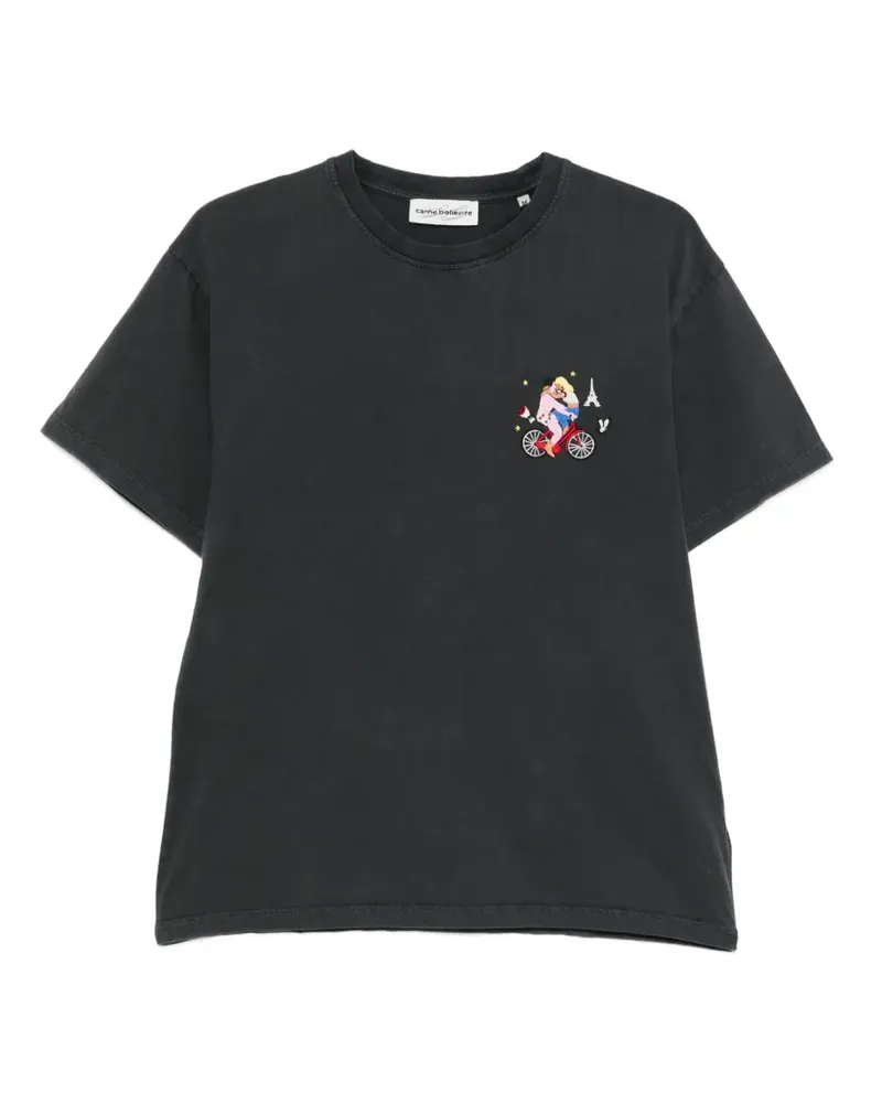 Carne Bollente Velo Valentine T-Shirt - Schwarz Schwarz