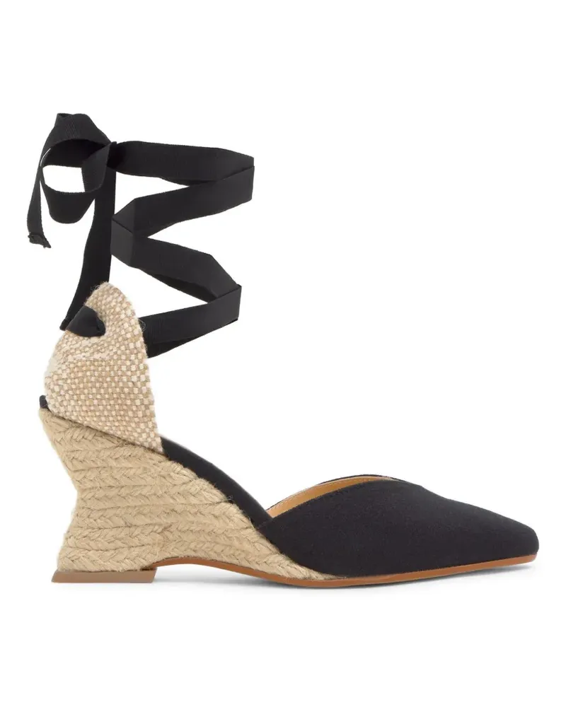 Castañer Jud wedge espadrilles - Schwarz Schwarz