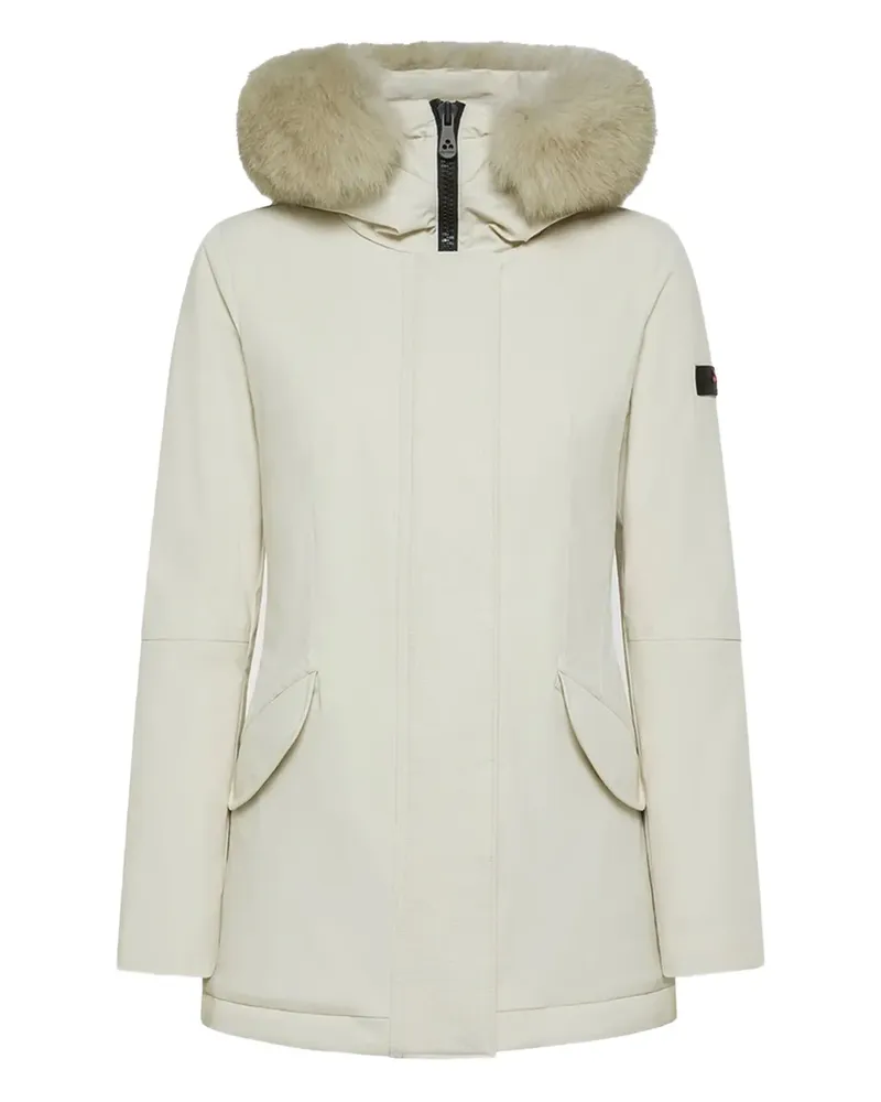 Peuterey fur-trim hooded jacket - Nude Nude