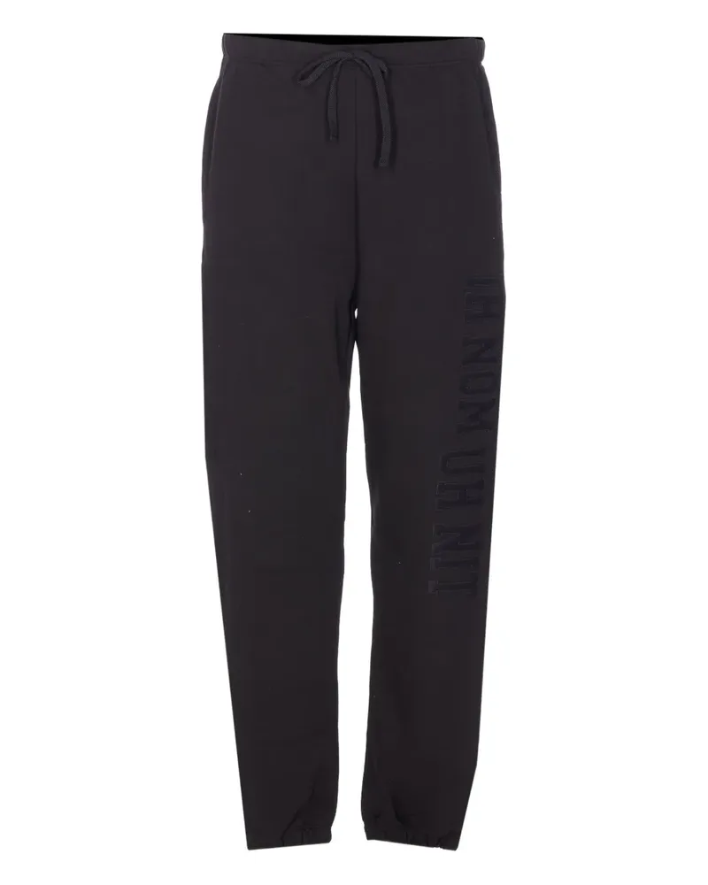 IH NOM UH NIT elasticised logo-patch track pants - Schwarz Schwarz