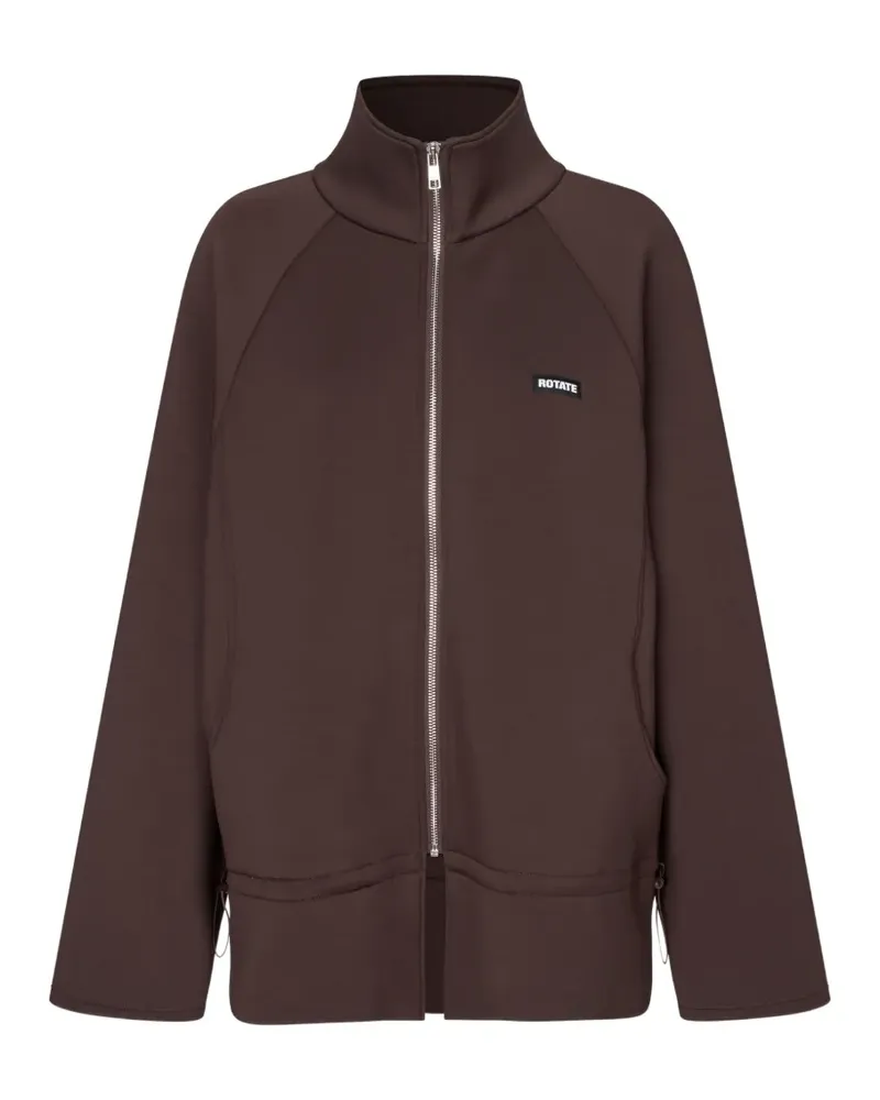 ROTATE Birger Christensen Jacke mit Reißverschluss - Braun Braun