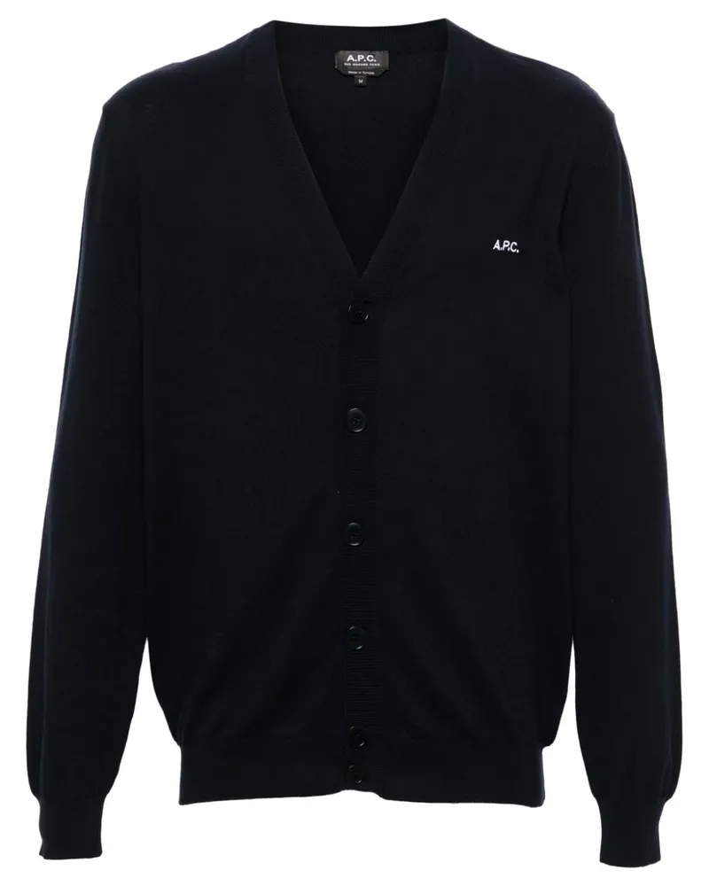 A.P.C. Joseph Cardigan Blau