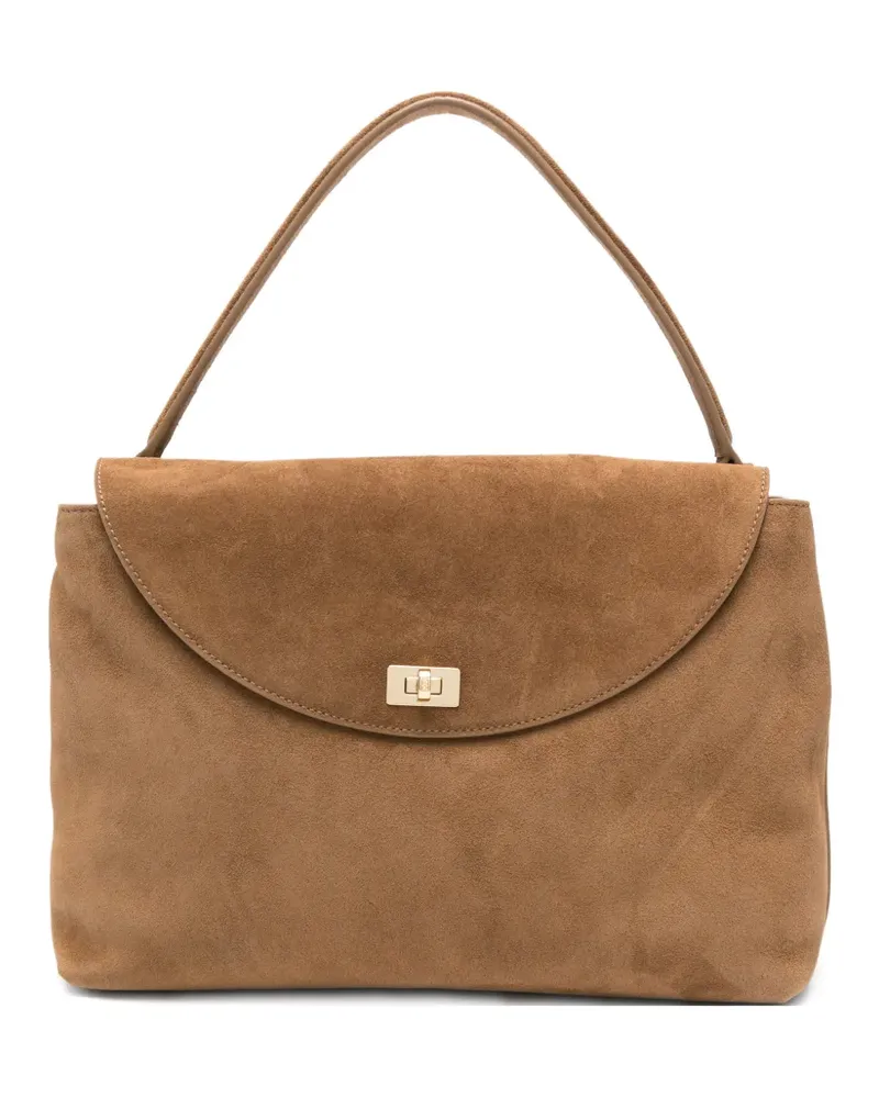 Sandro Le Grand Bazaar Tote Bag aus Wildleder - Braun Braun